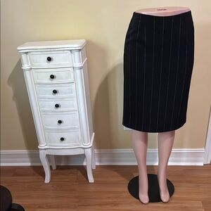 ✏️Worthington Elegant Black Pinstripe Pencil Skirt✏️